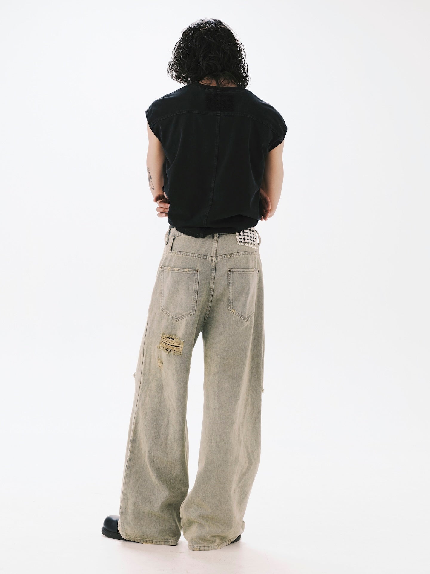 BAGGY DESTROY DENIM JEANS DUST