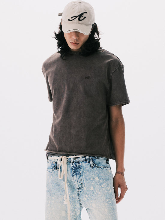 "A" BASIC T-SHIRT BROWN