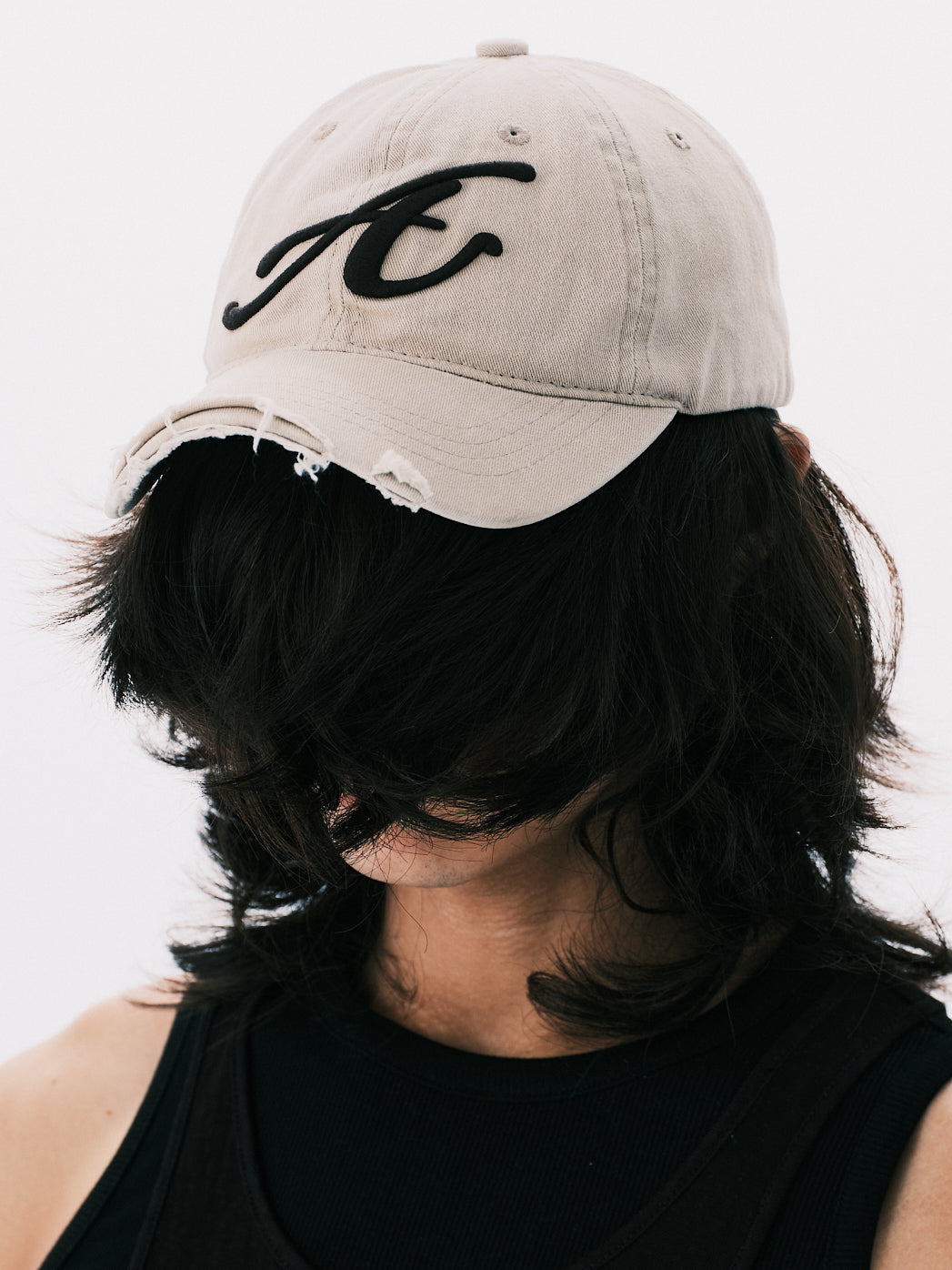 RAW EDGE BASEBALL CAP BROWN