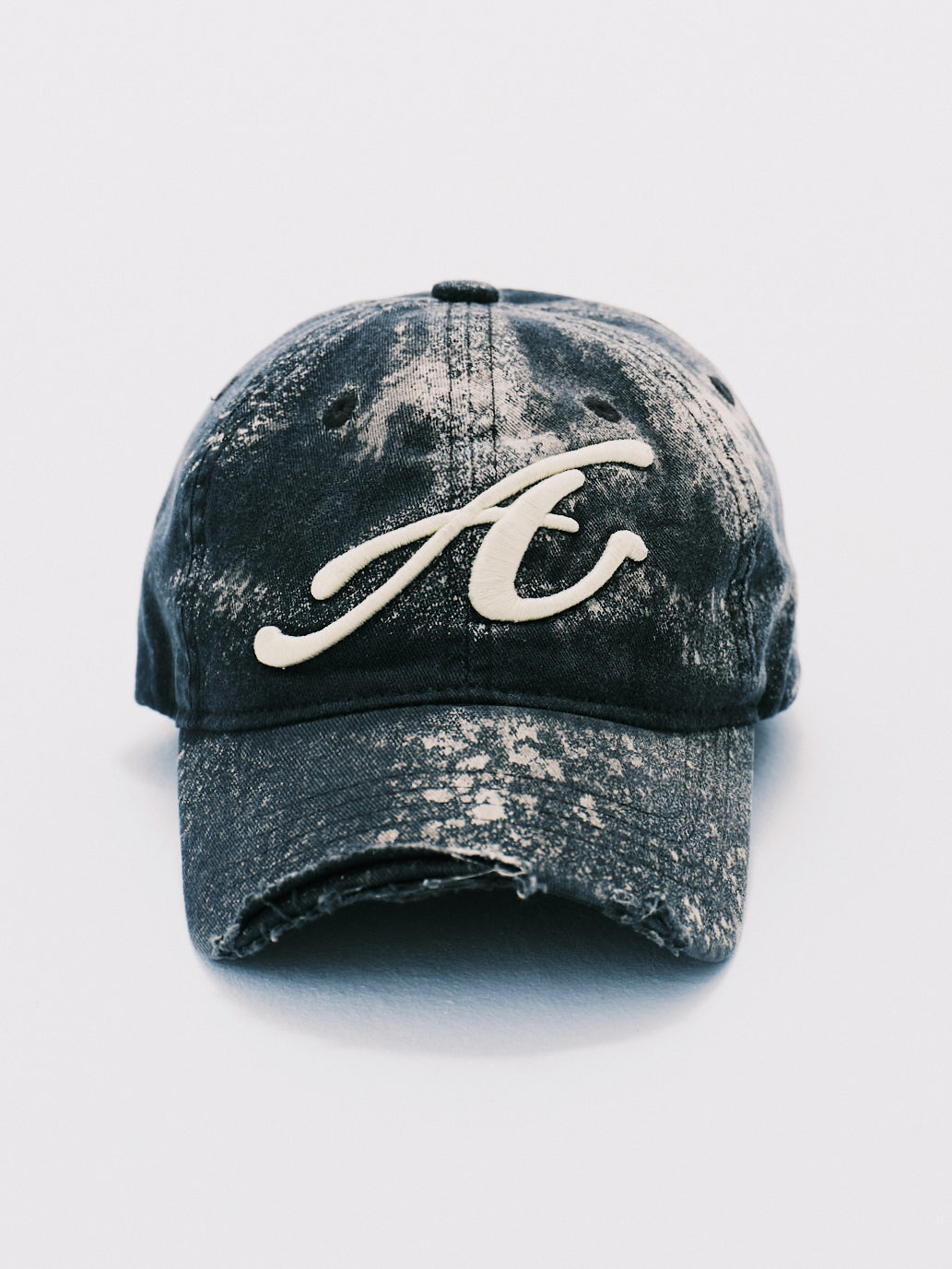 BLEACH RAW EDGE BASEBALL CAP BLACK