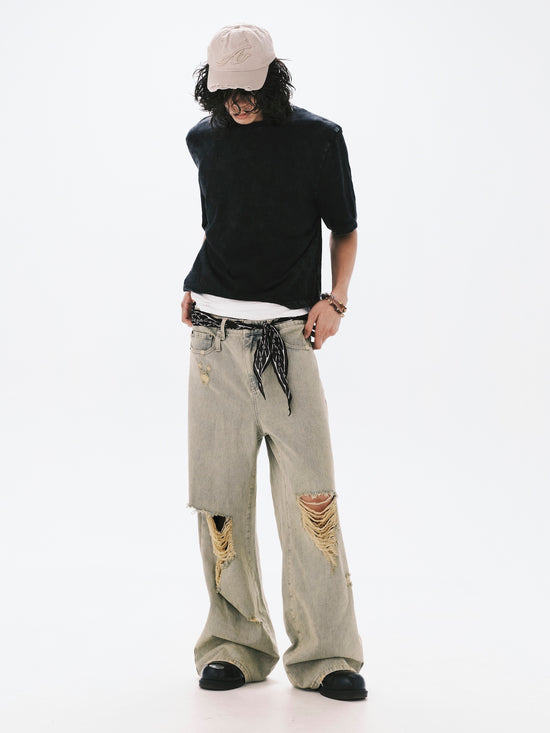 WASHED CROPPED T-SHIRT BLACK