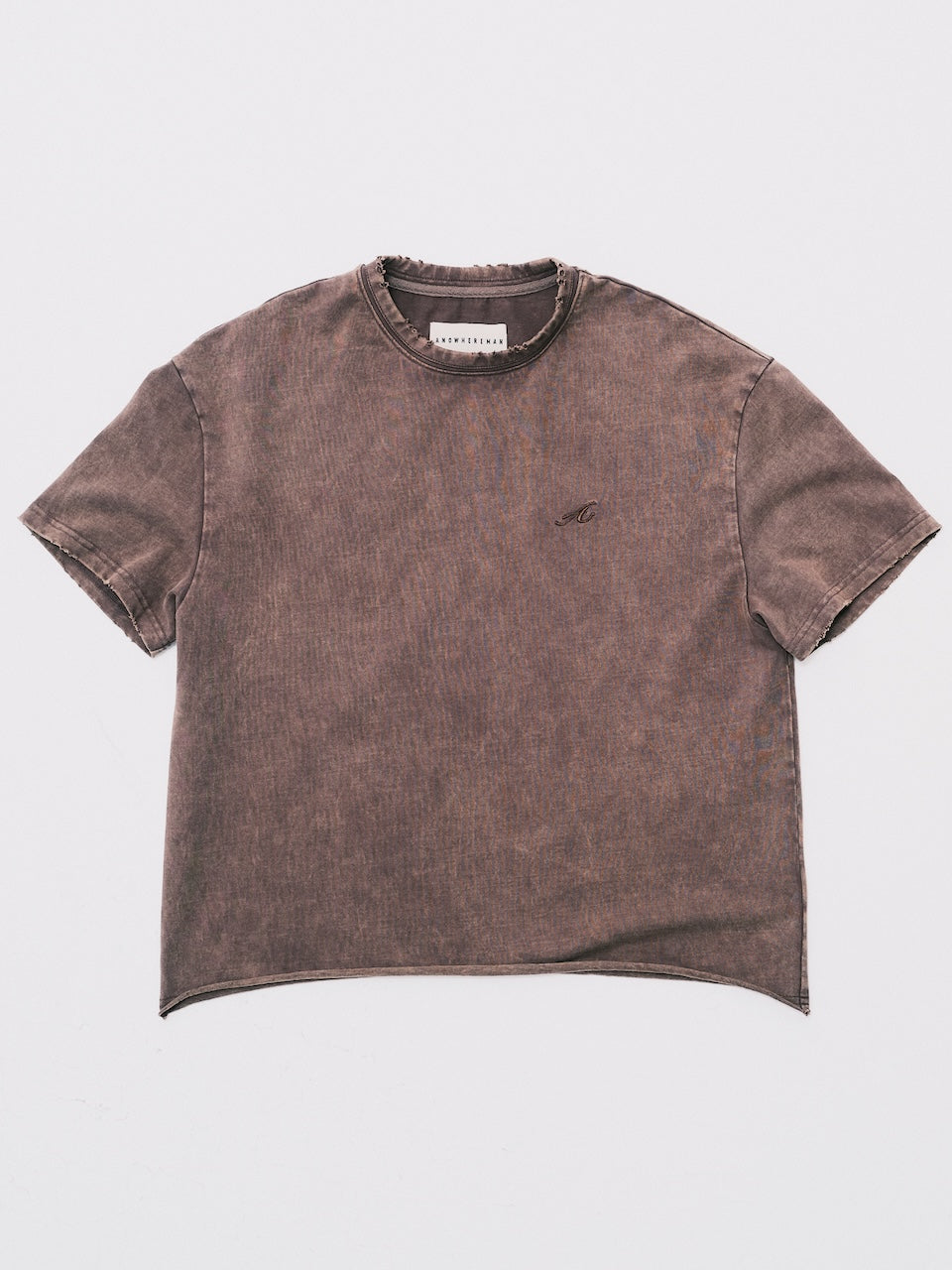 "A" BASIC T-SHIRT BROWN