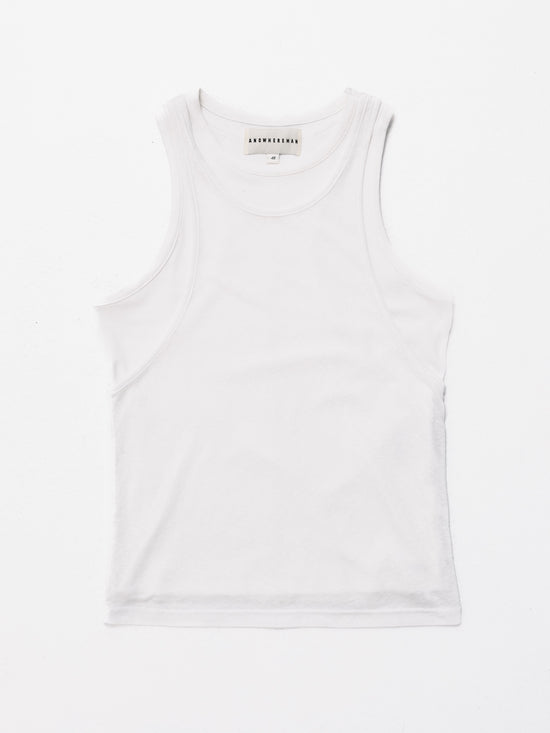 DOUBLE LAYERS TANK TOP WHITE