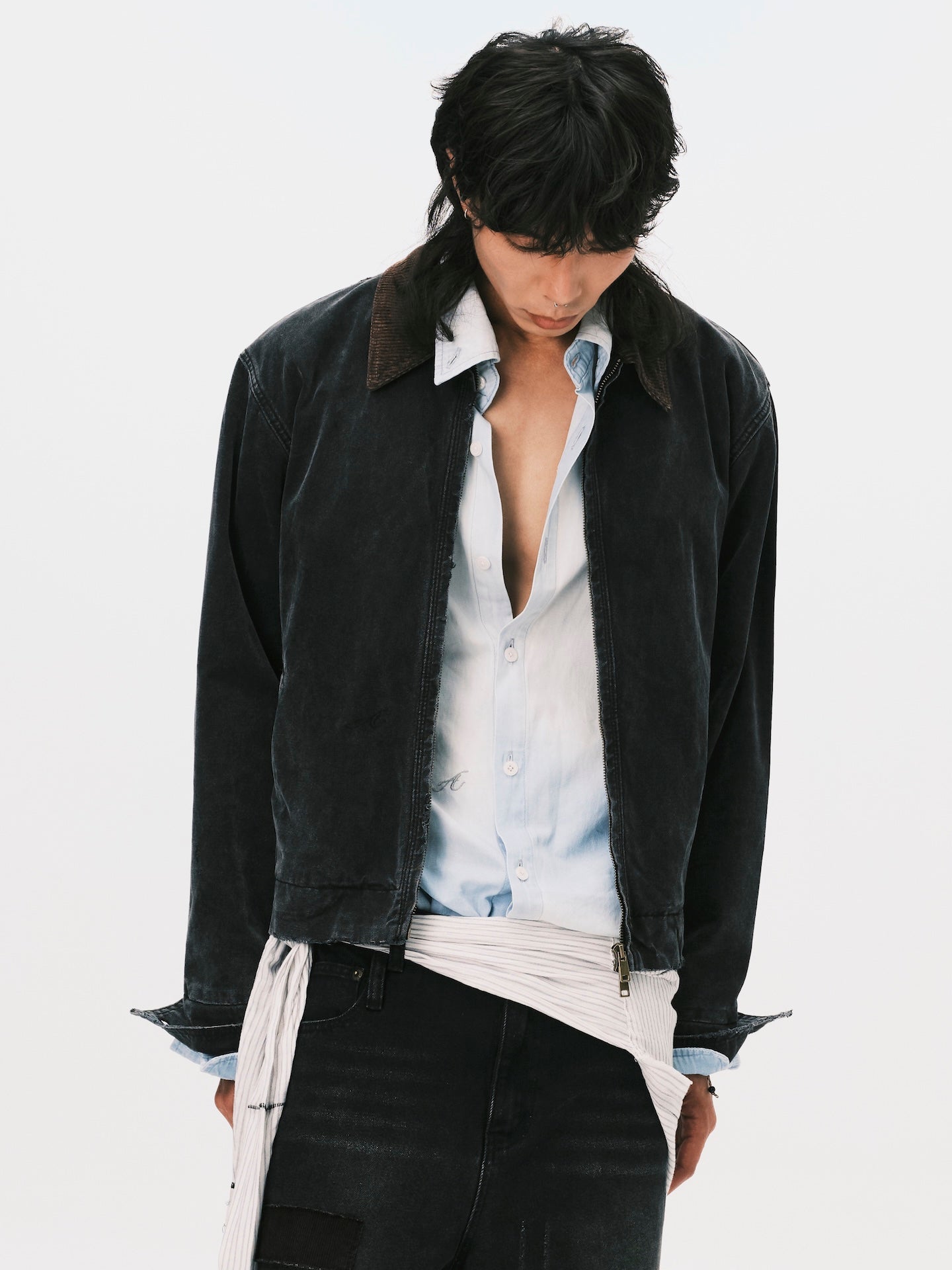 WASHED WORK JACKET BLACK