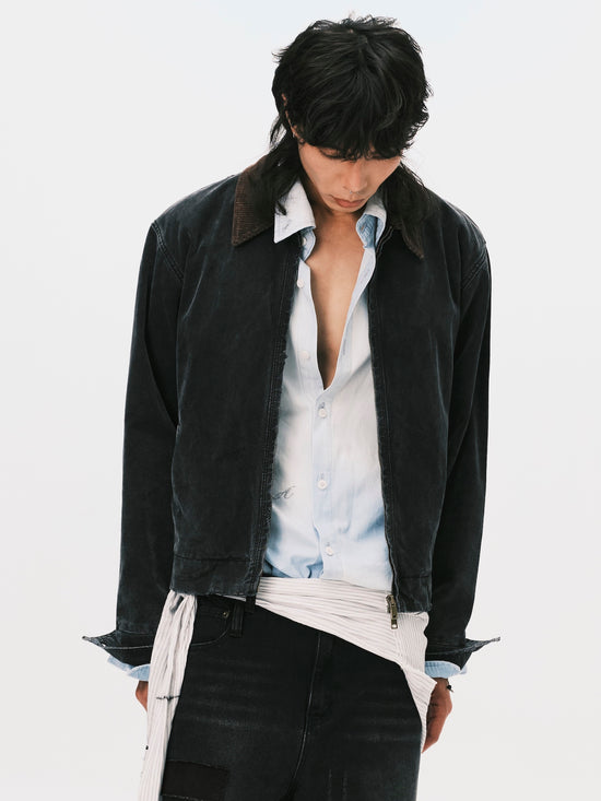 WASHED WORK JACKET BLACK