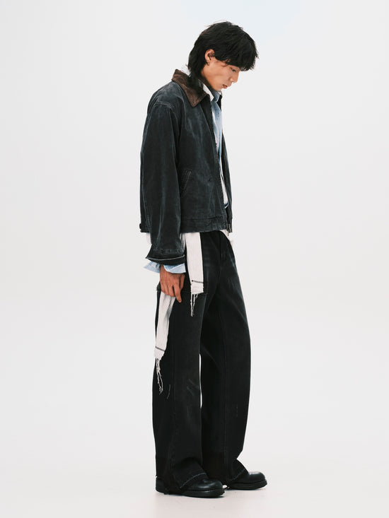 WASHED WORK JACKET BLACK