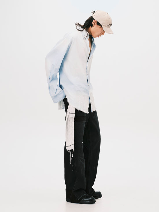 WASHED DENIM SHIRT BLUE