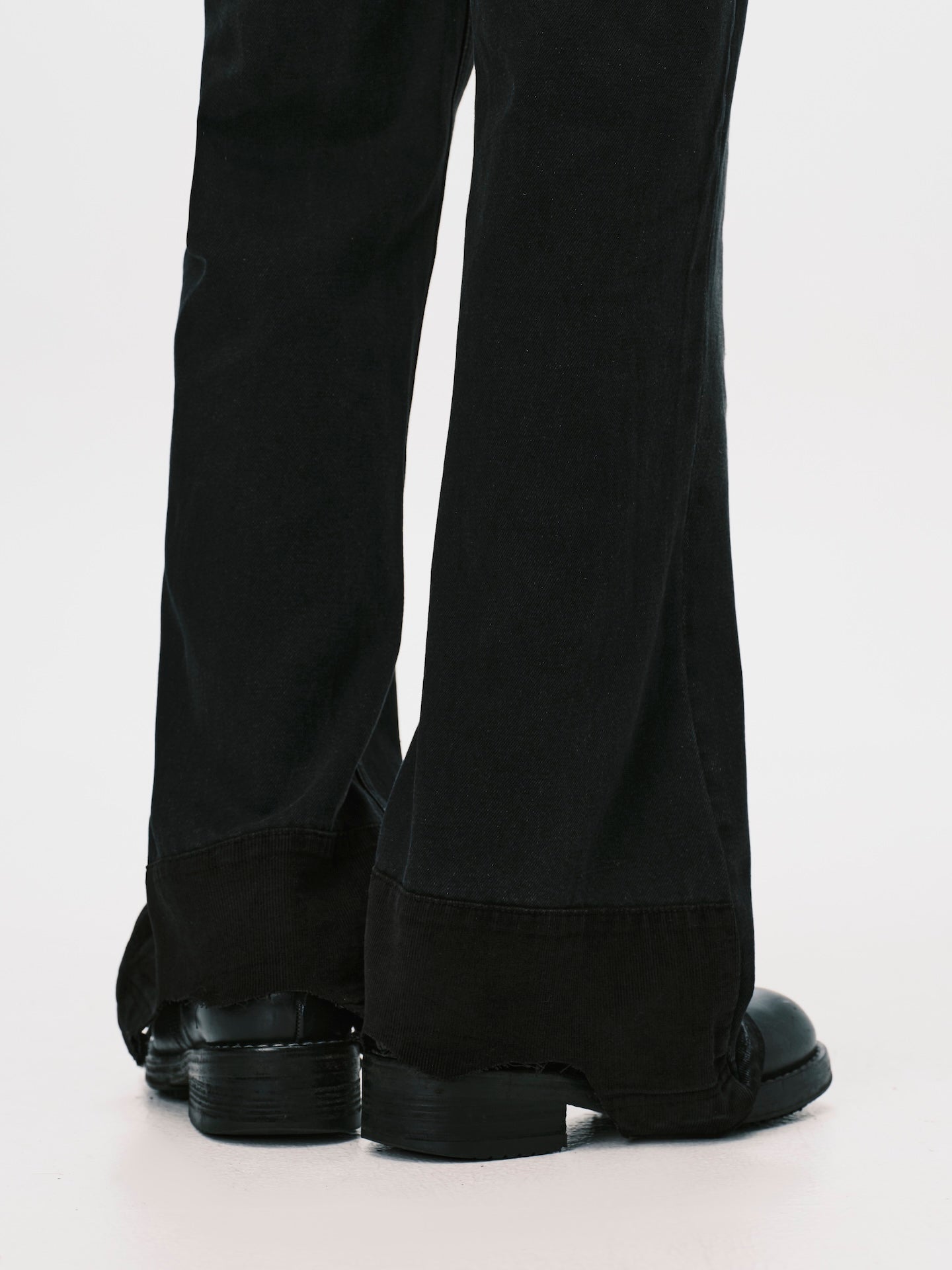 PATCHWORK DENIM JEANS BLACK