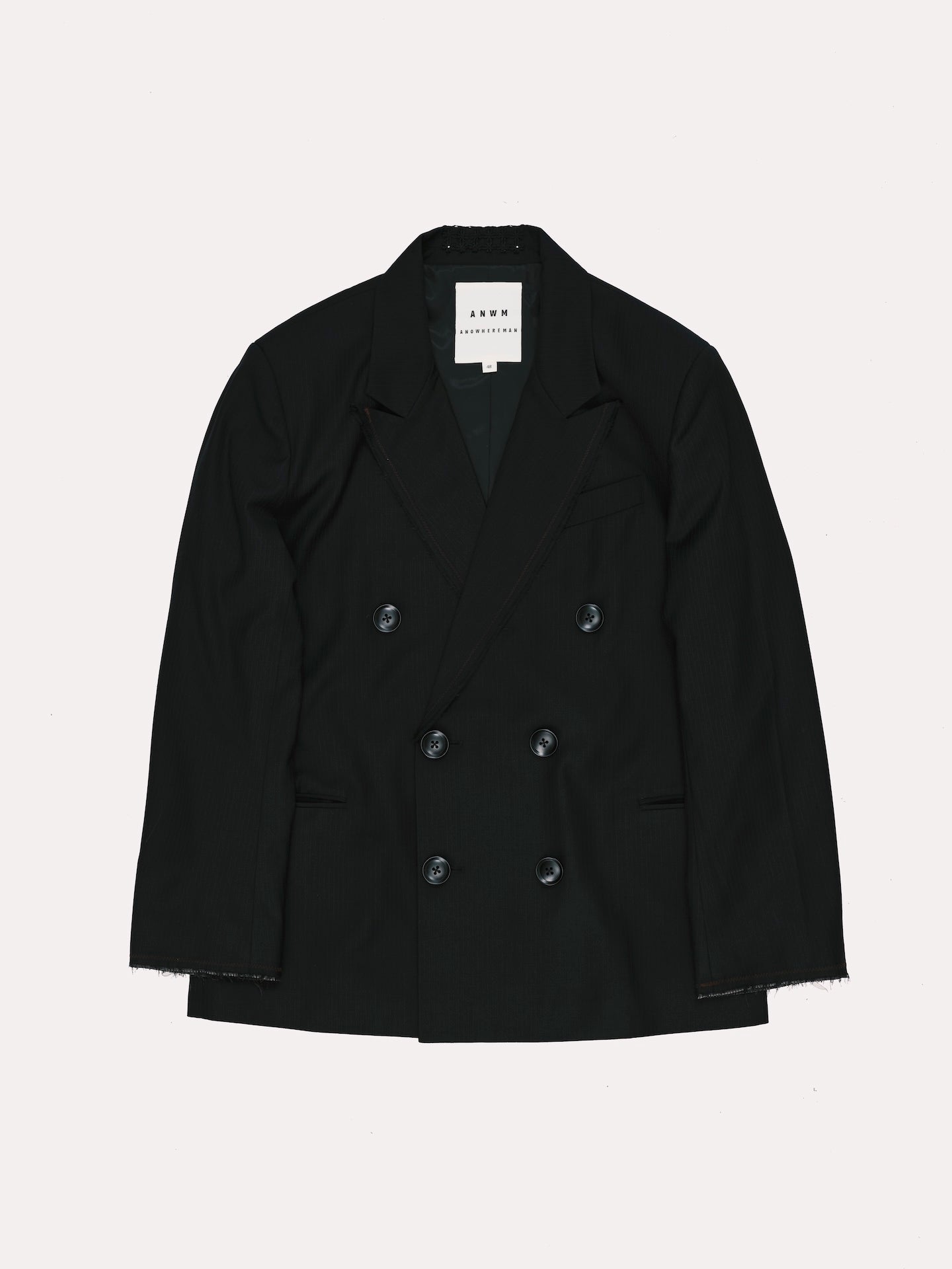 DOUBLE BREASTED SUIT JACKET BLACK