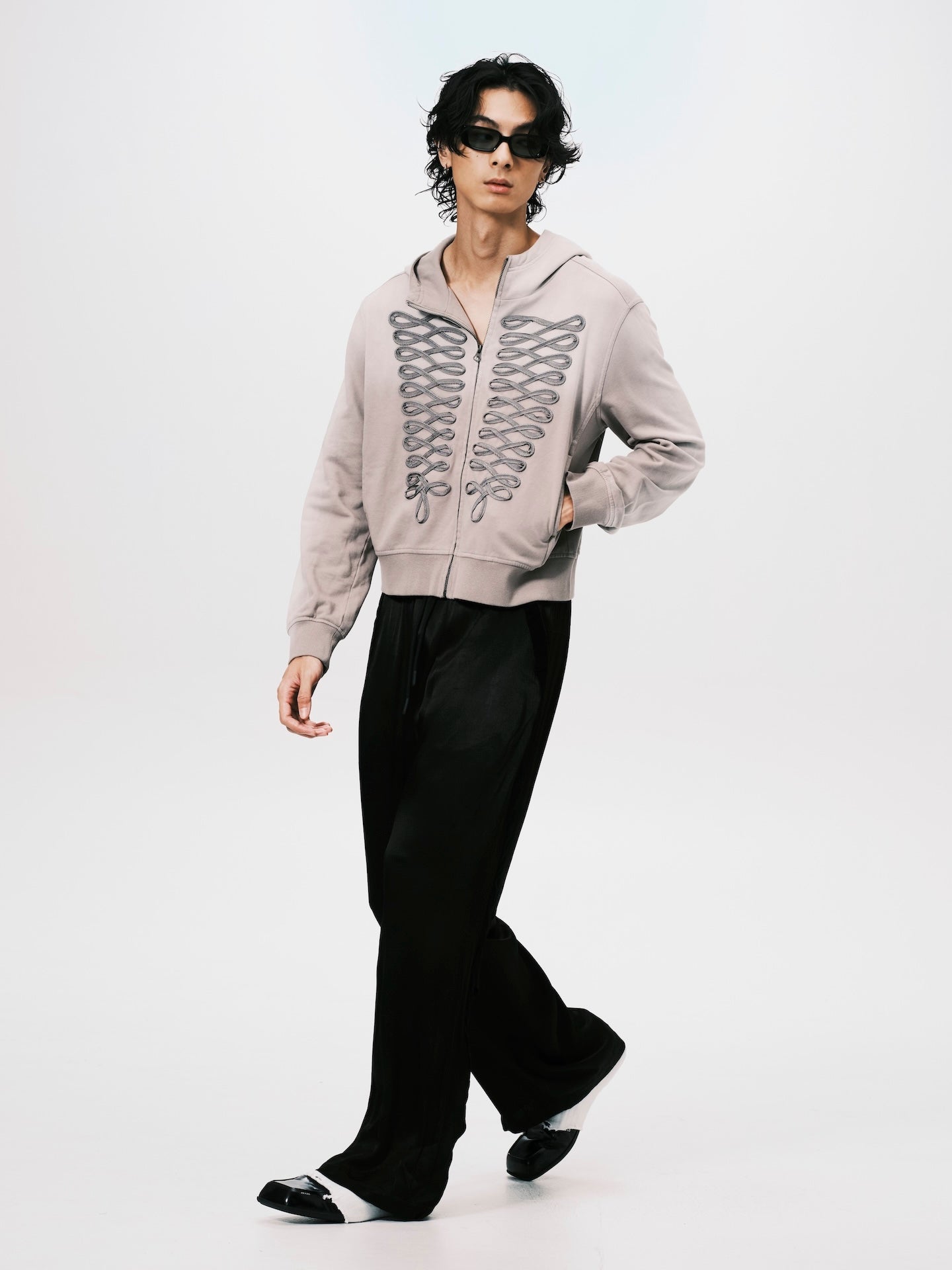 STRIPE LOUNGE PANTS BLACK