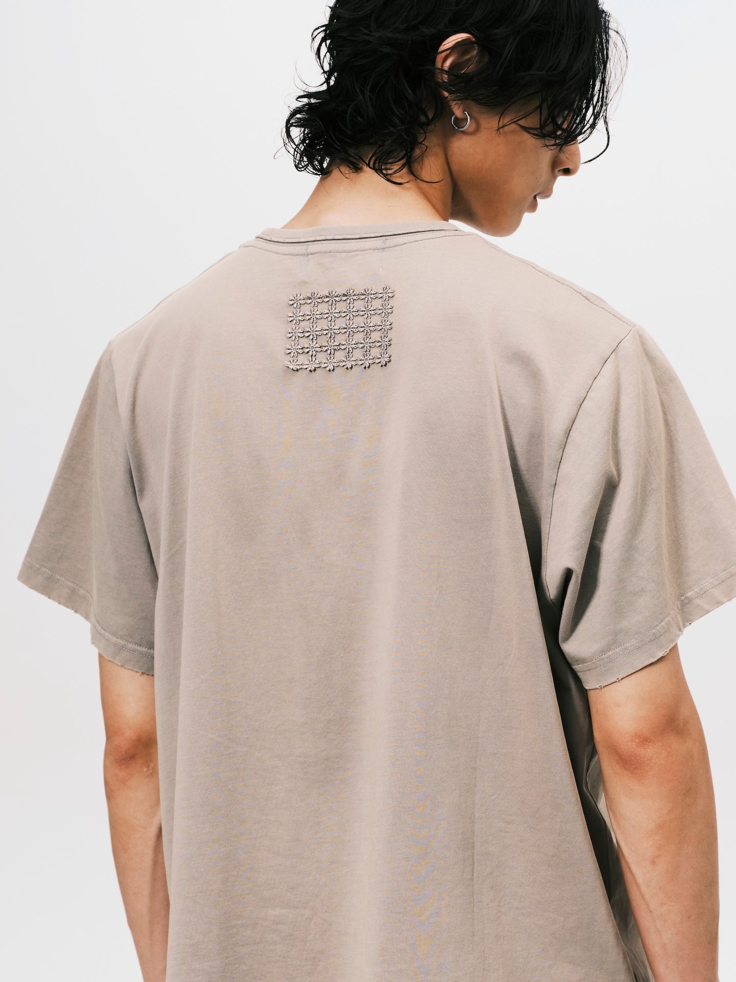 "A" OVERSIZE SS TEE BEIGE