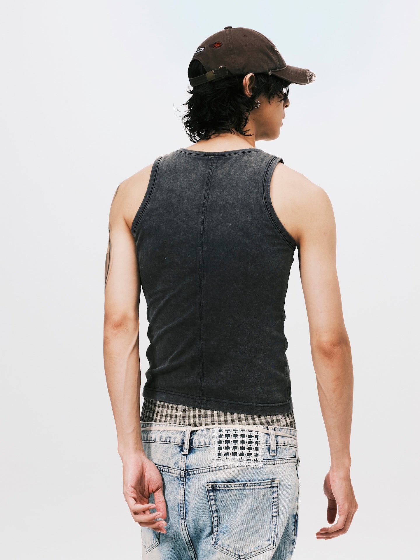 WASHED TANK TOP GREY