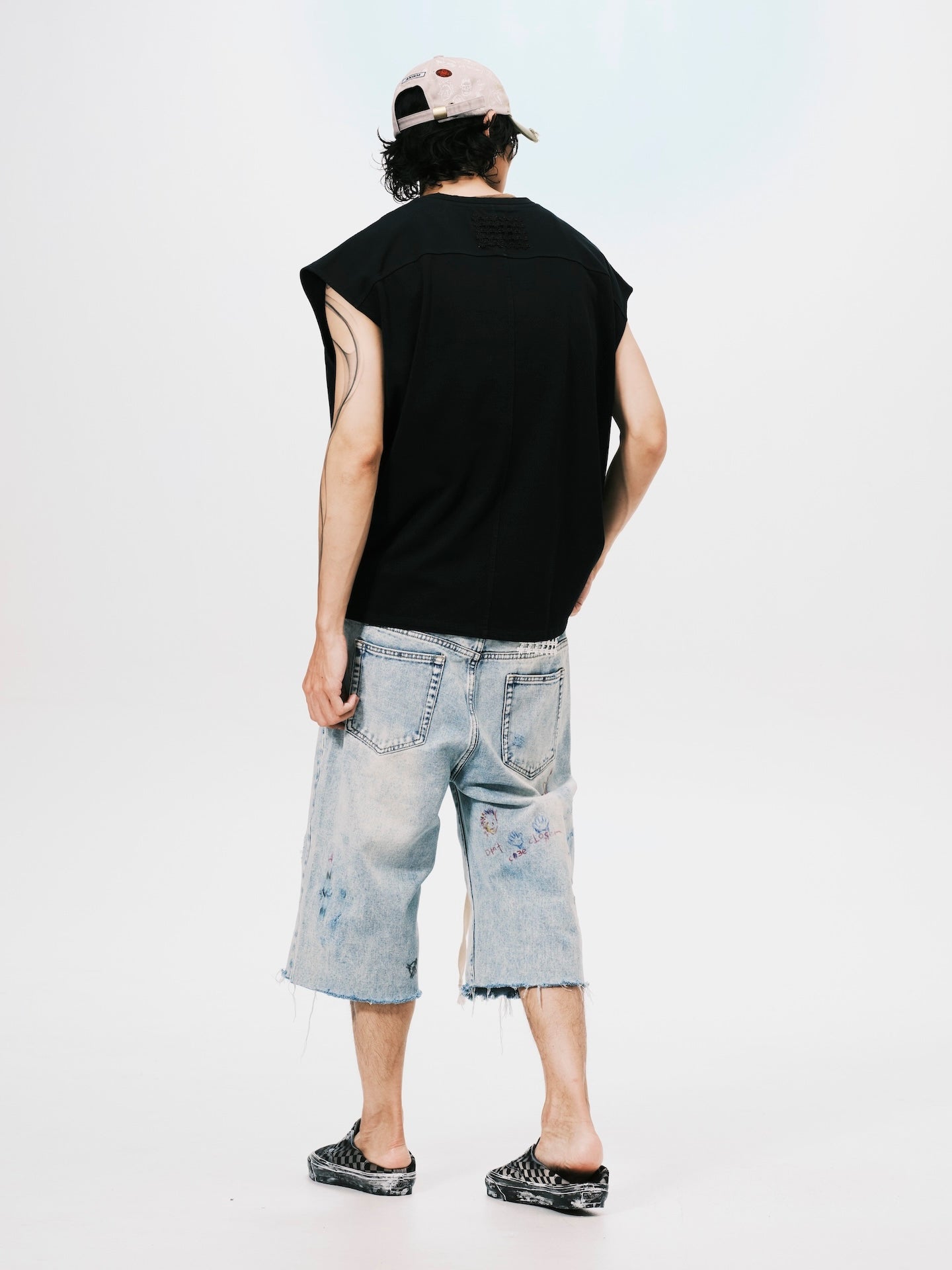 OVERSIZE MUSCLE TEE BLACK