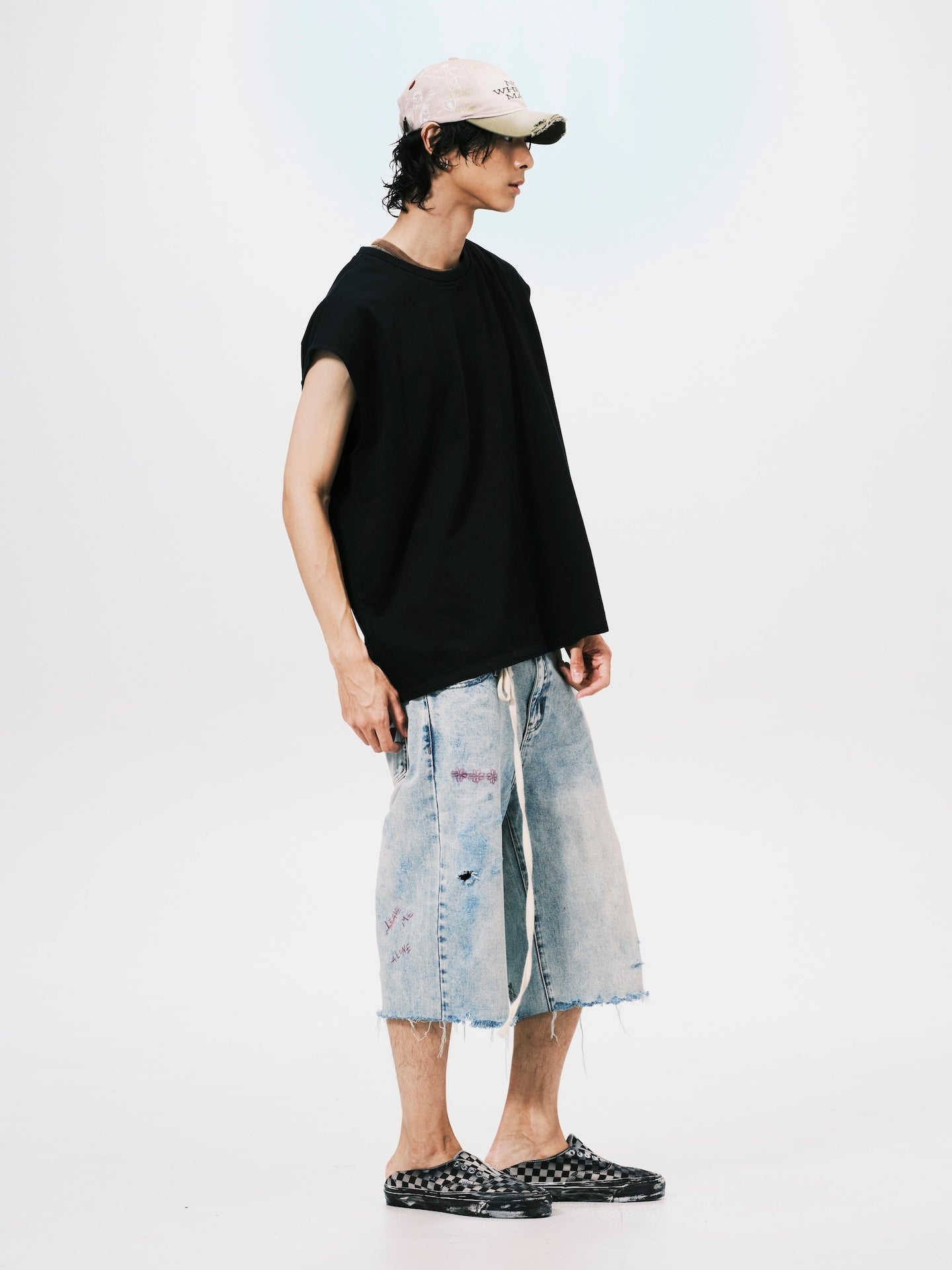 OVERSIZE MUSCLE TEE BLACK