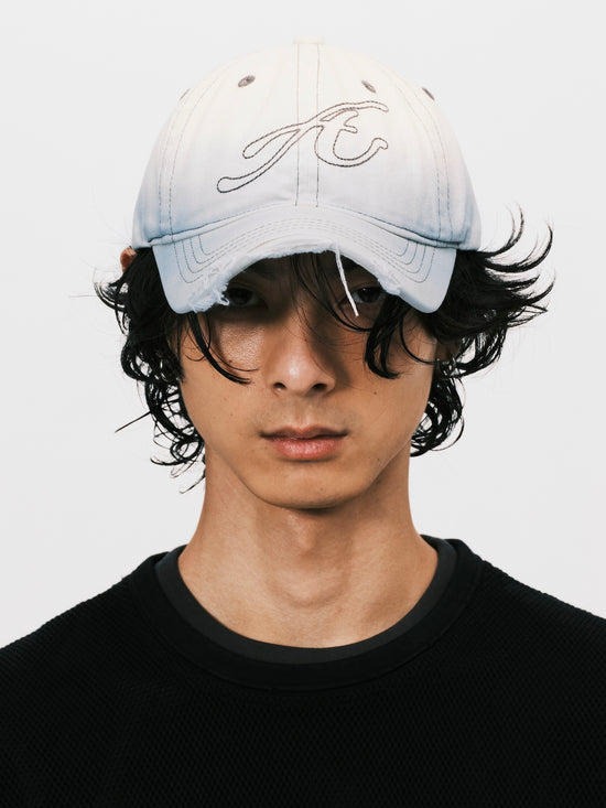 RAW EDGE BASEBALL CAP WHITE BLUE