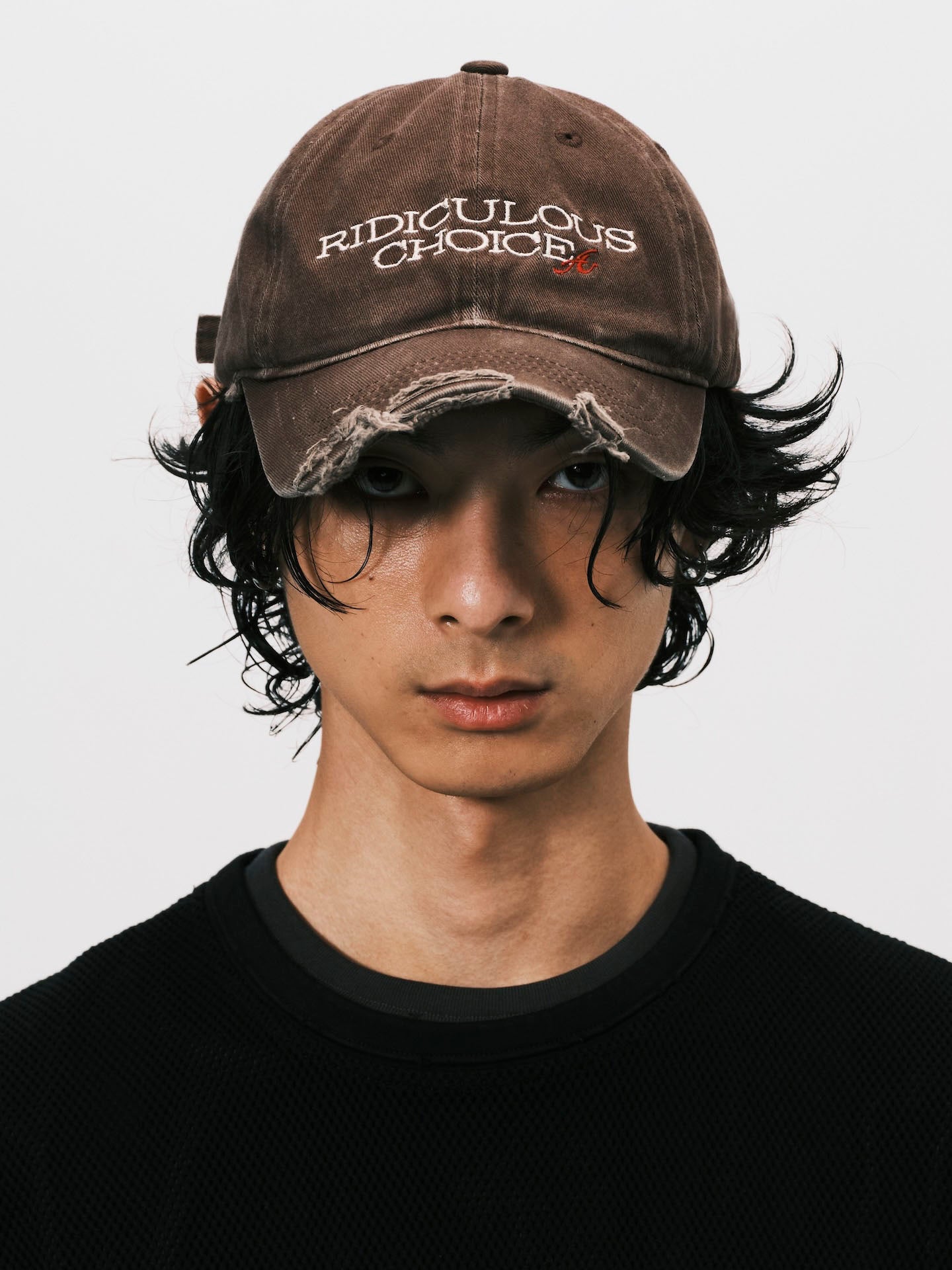 RC RAW EDGE BASEBALL CAP BROWN