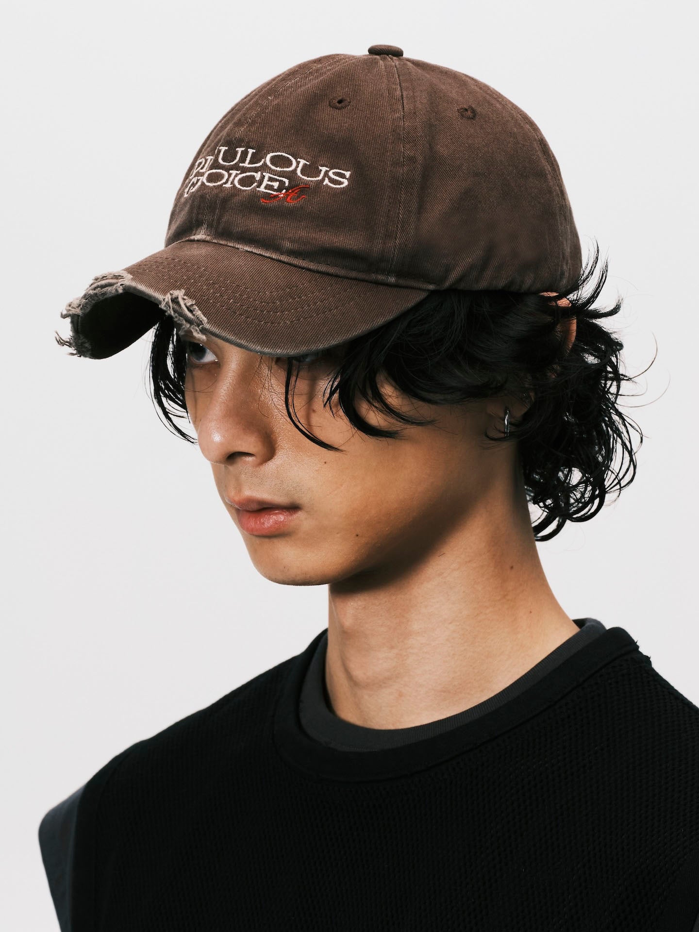 RC RAW EDGE BASEBALL CAP BROWN