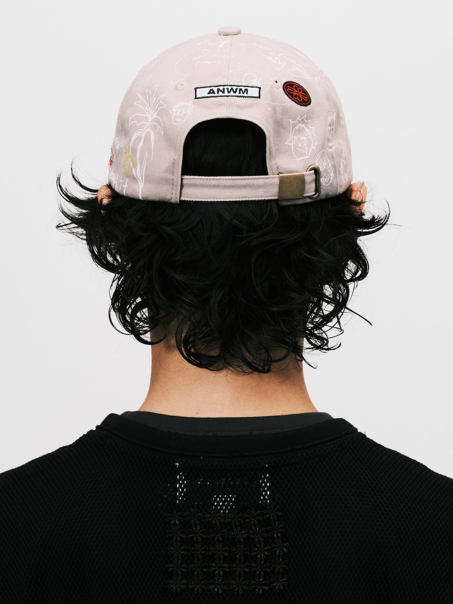 SKETCH RAW EDGE BASEBALL CAP BEIGE / GREEN