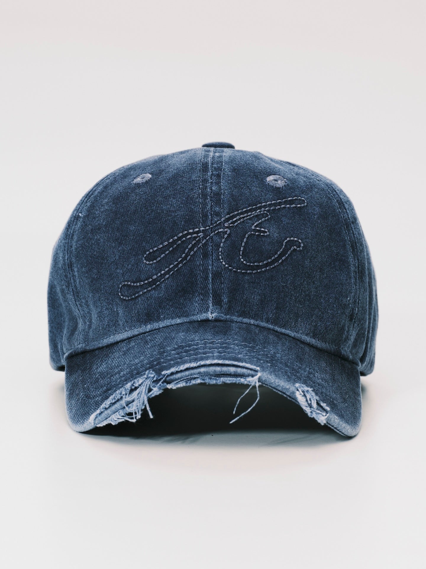 RAW EDGE BASEBALL CAP BLUE