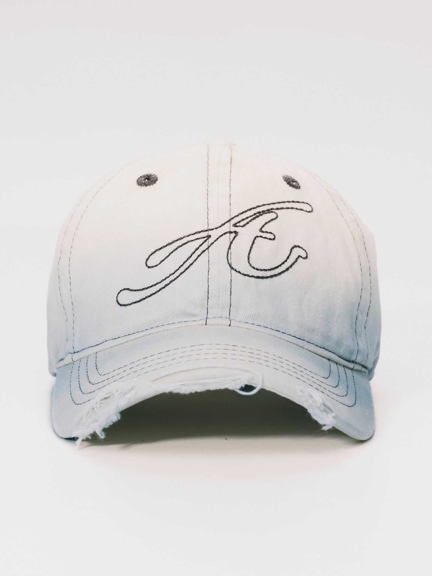 RAW EDGE BASEBALL CAP WHITE BLUE