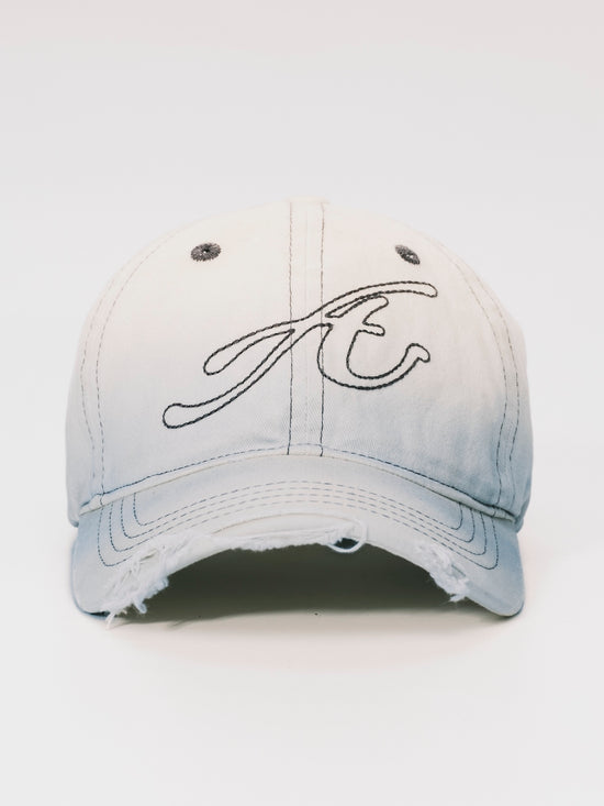 RAW EDGE BASEBALL CAP WHITE BLUE