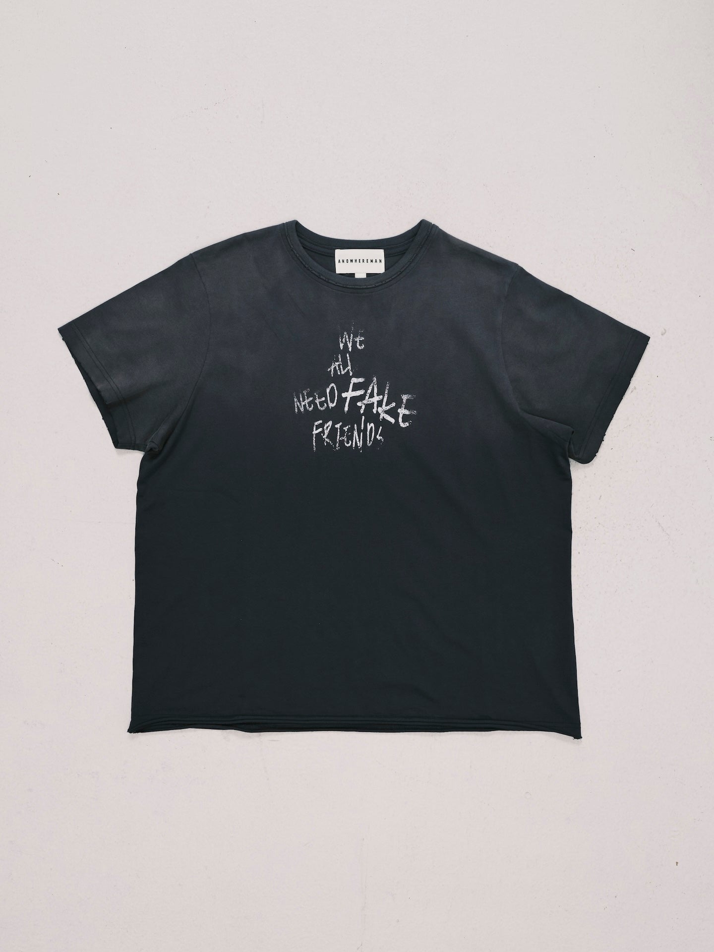 WANFF PRINT OVERSIZE TEE GREY