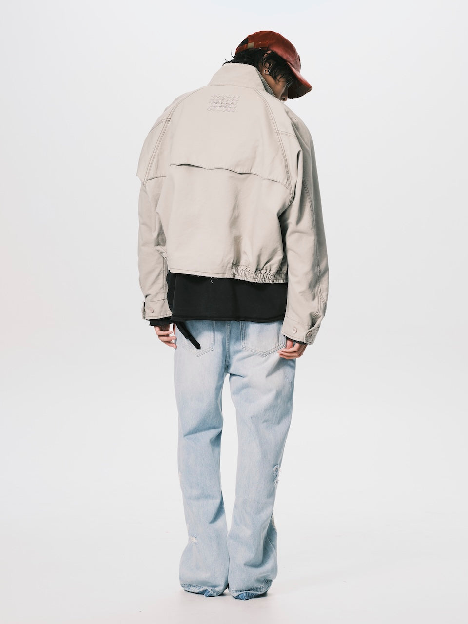 RAGLAN ZIP-UP JACKET BEIGE