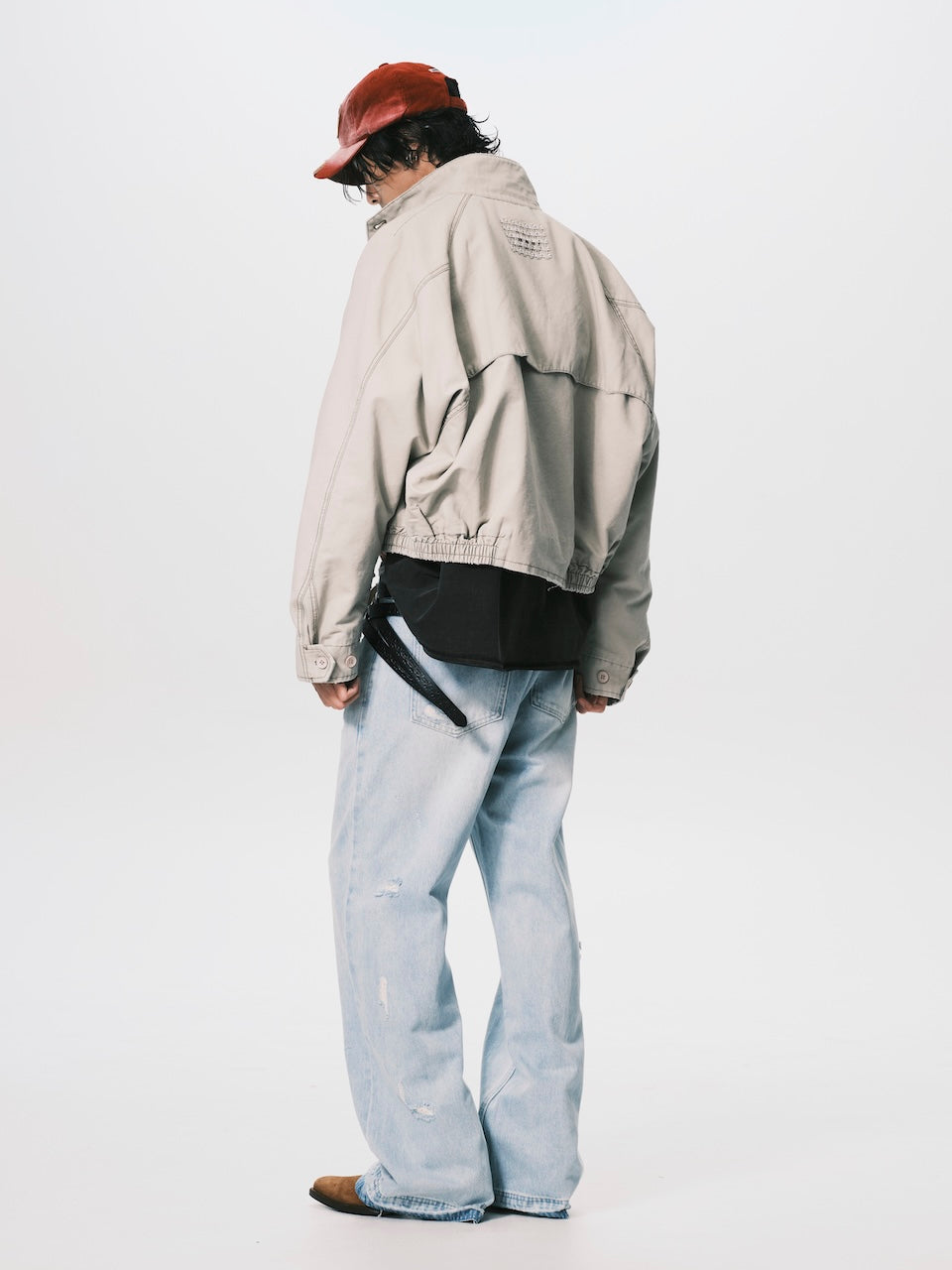 RAGLAN ZIP-UP JACKET BEIGE