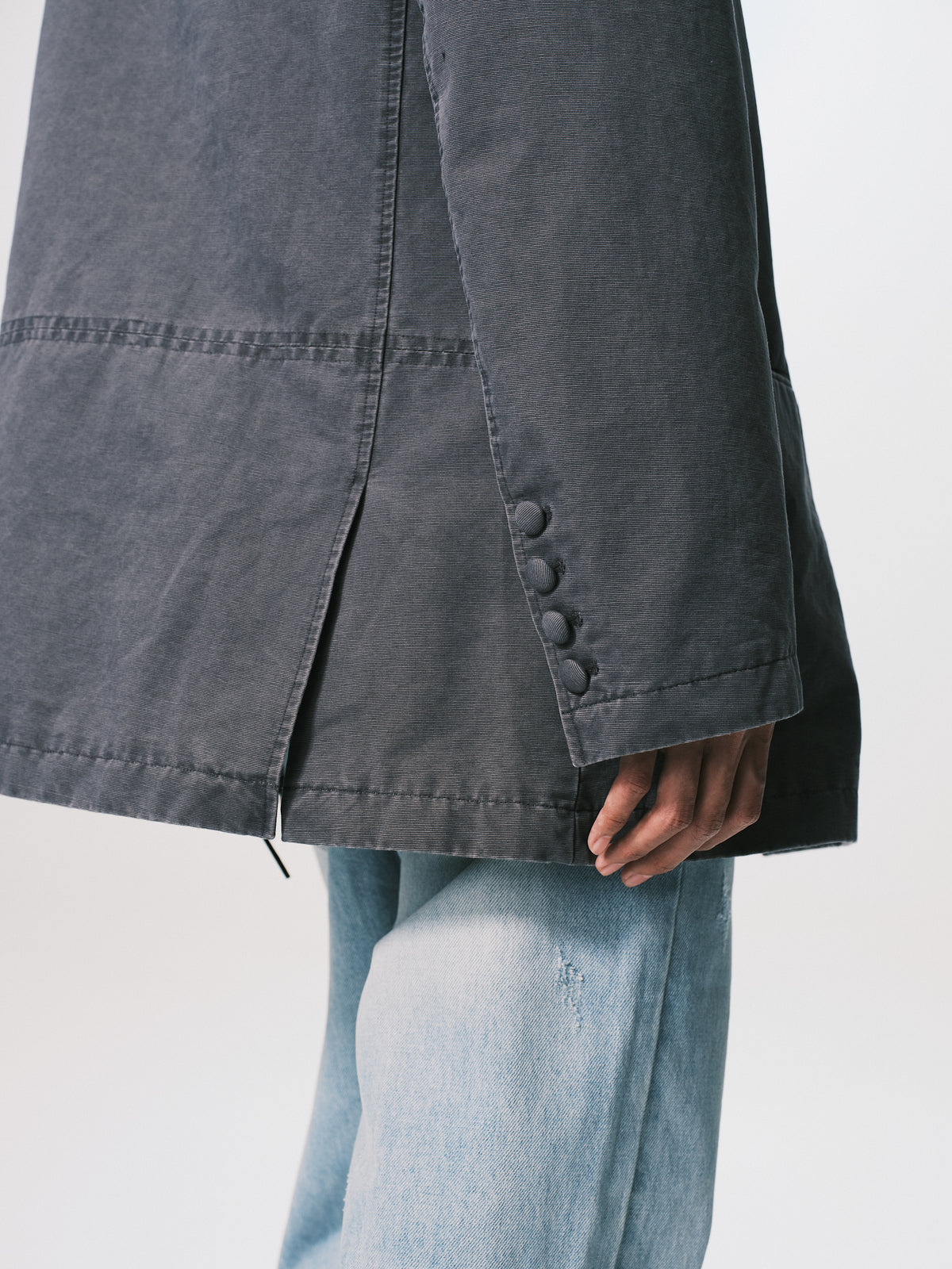 WASHED EMBROIDERY SUIT JACKET MAUVE（NEW ARRIVALS）