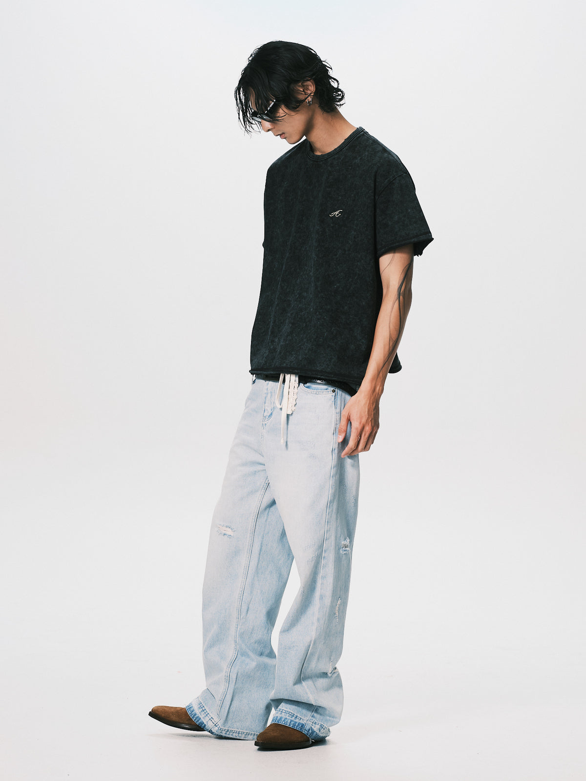 VINTAGE WASH OVERSIZED TEE BLACK（11/4-11/6出貨）