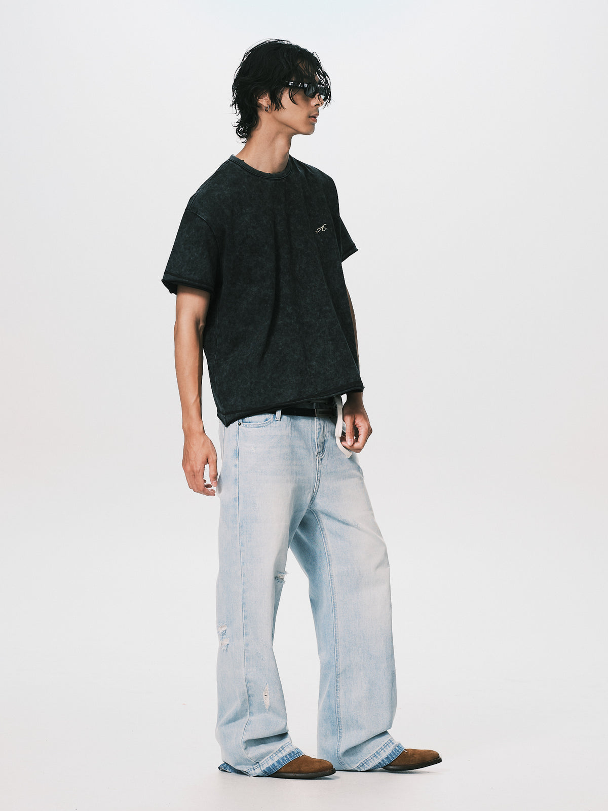 VINTAGE WASH OVERSIZED TEE BLACK（11/4-11/6出貨）
