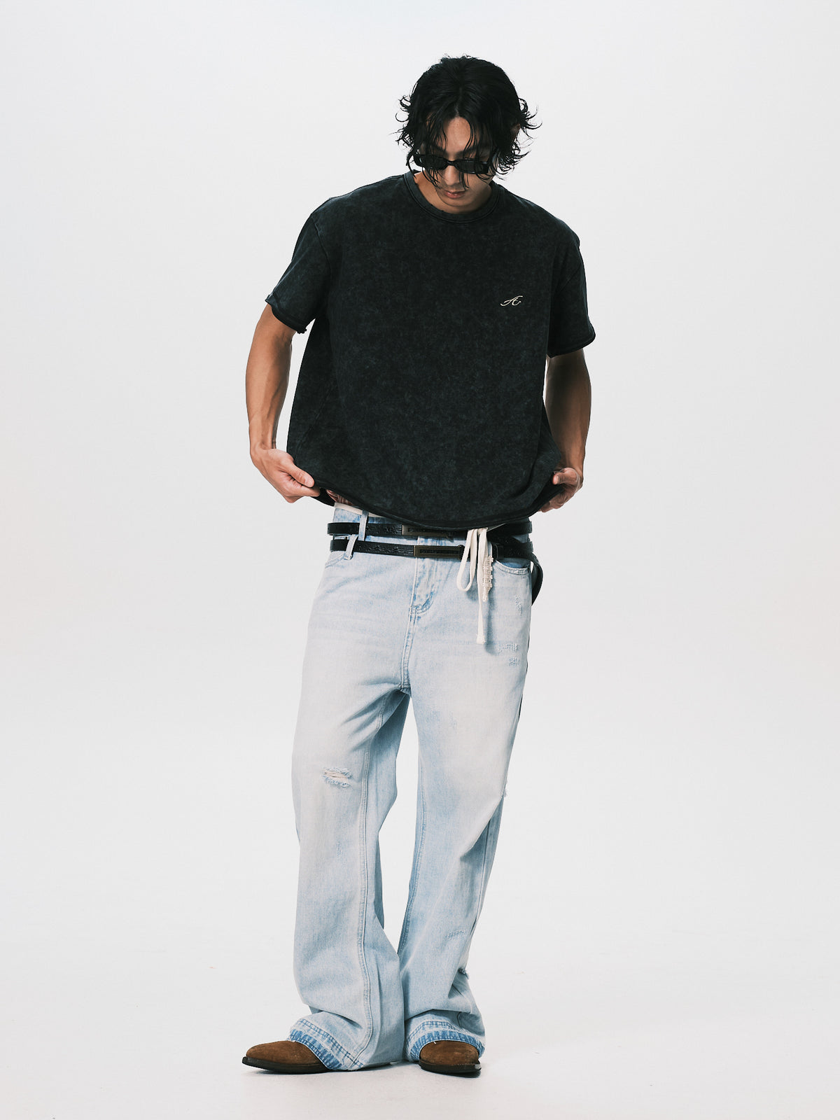 VINTAGE WASH OVERSIZED TEE BLACK（11/4-11/6出貨）