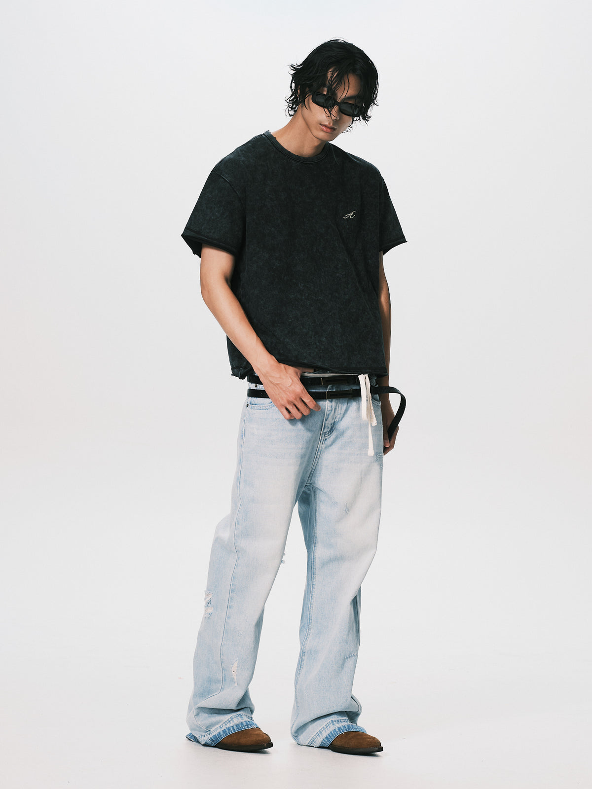 VINTAGE WASH OVERSIZED TEE BLACK（11/4-11/6出貨）