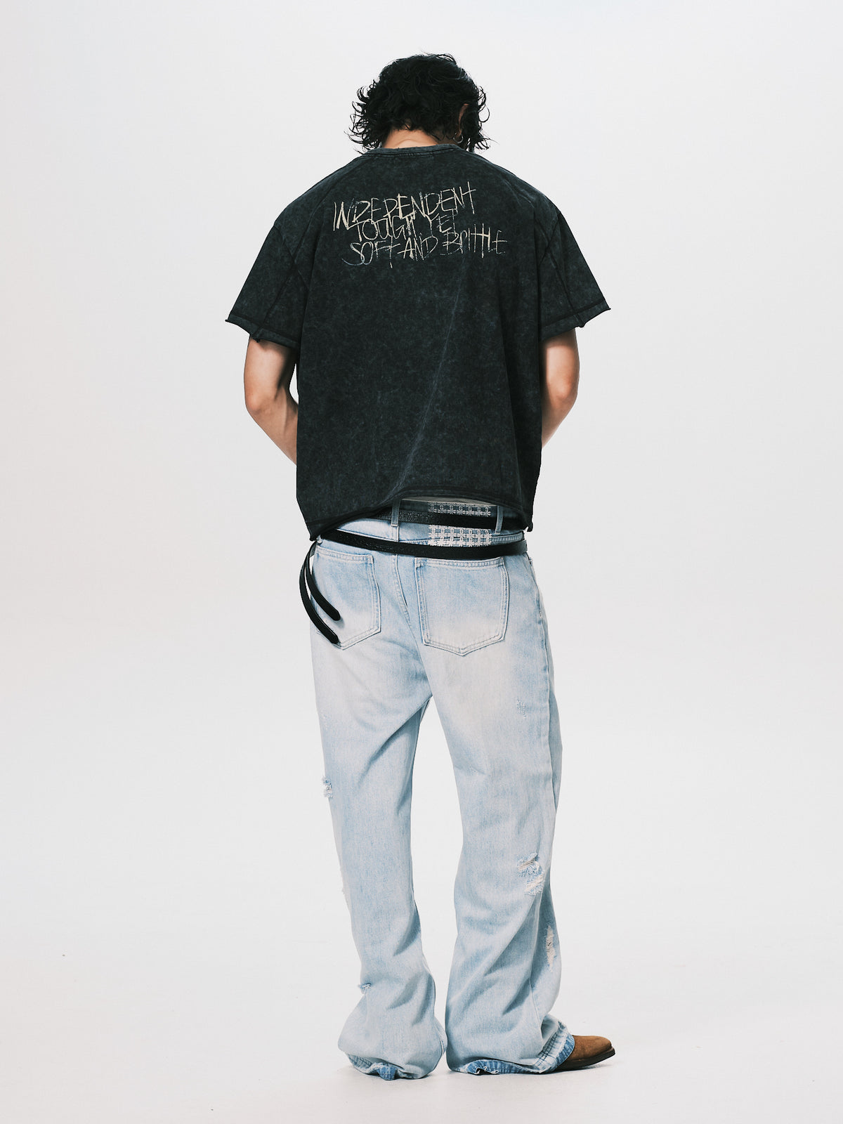 VINTAGE WASH OVERSIZED TEE BLACK（11/4-11/6出貨）