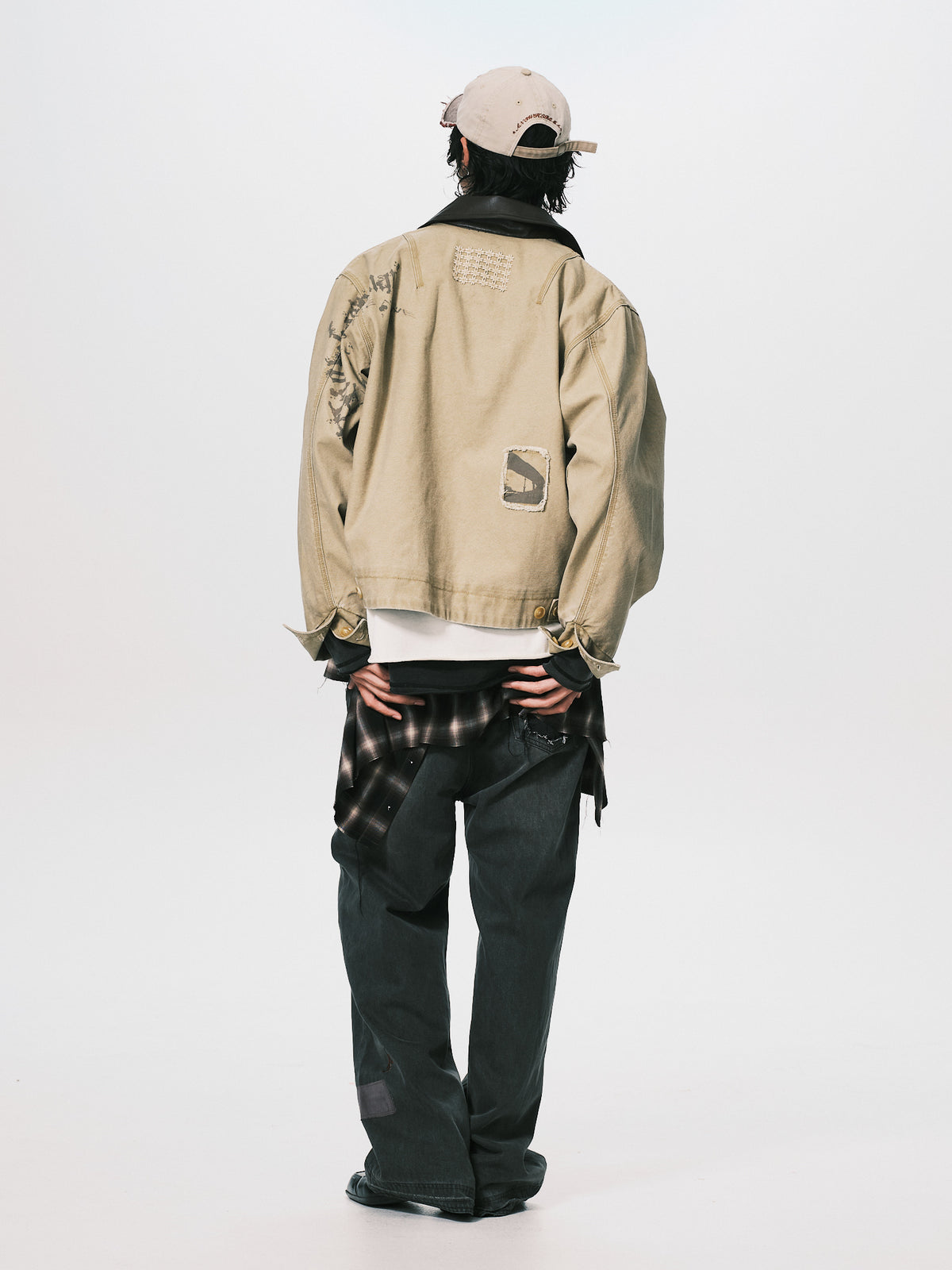 LEATHER COLLAR WORK JACKET DUST（11/4-11/6出貨）