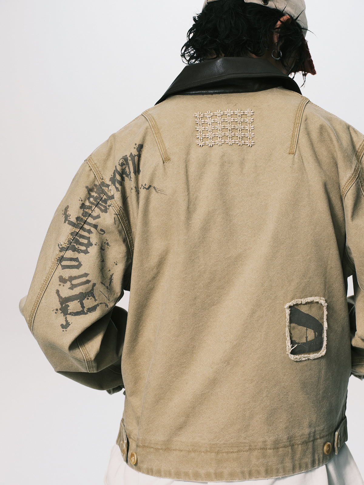 LEATHER COLLAR WORK JACKET DUST（11/4-11/6出貨）