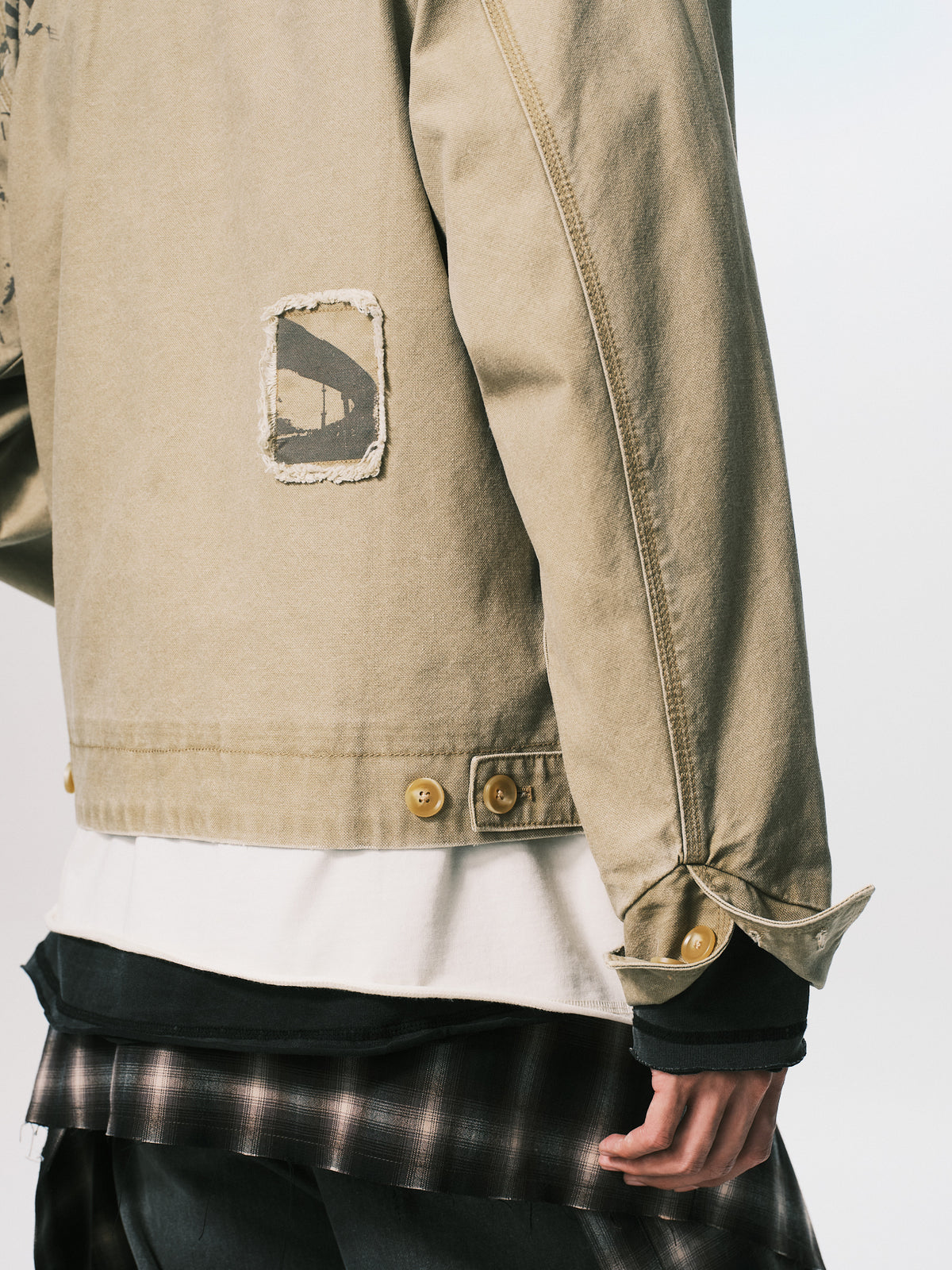 LEATHER COLLAR WORK JACKET DUST（11/4-11/6出貨）