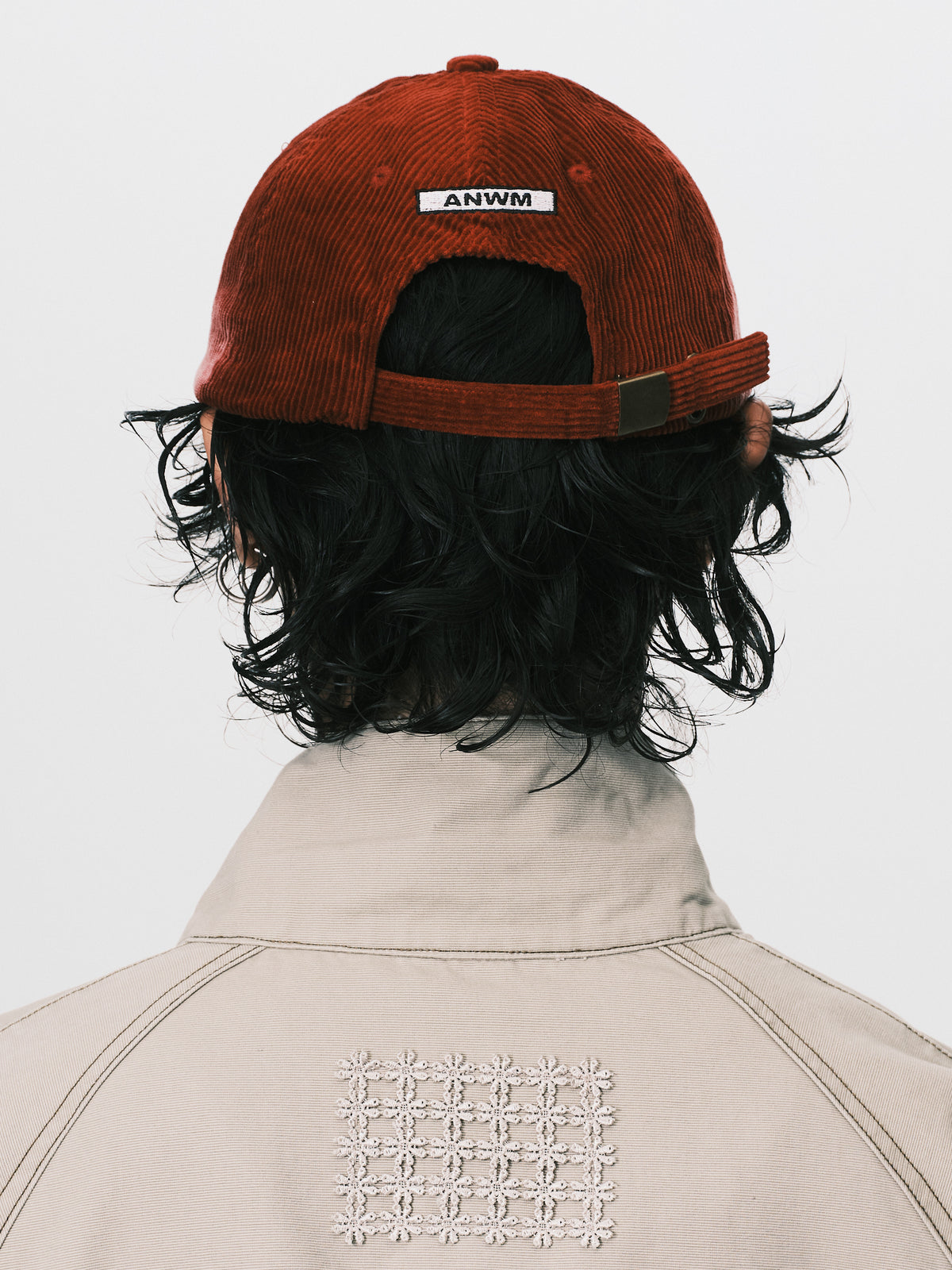 PATCHED CORDUROY CAP RED