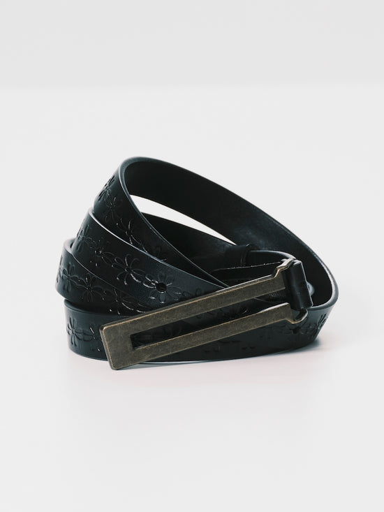 LEATHER BELT BLACK