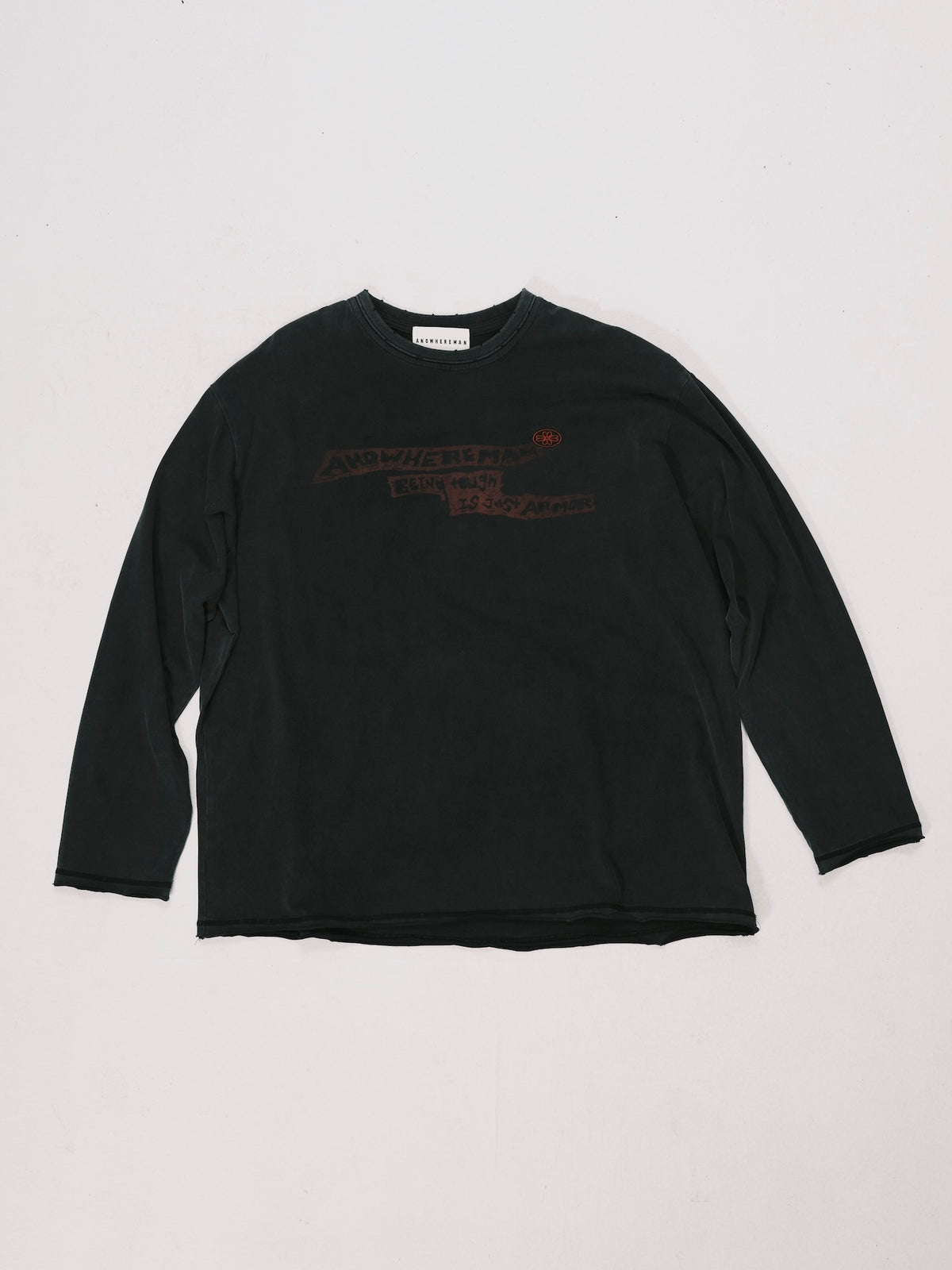WASHED OVERSIZED GRAPHIC TEE BLACK
