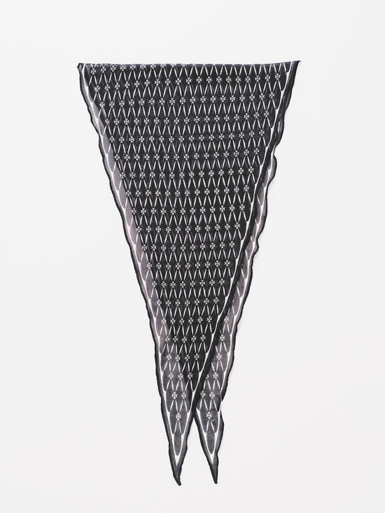 DIAMOND BANDANA SCARF BLACK