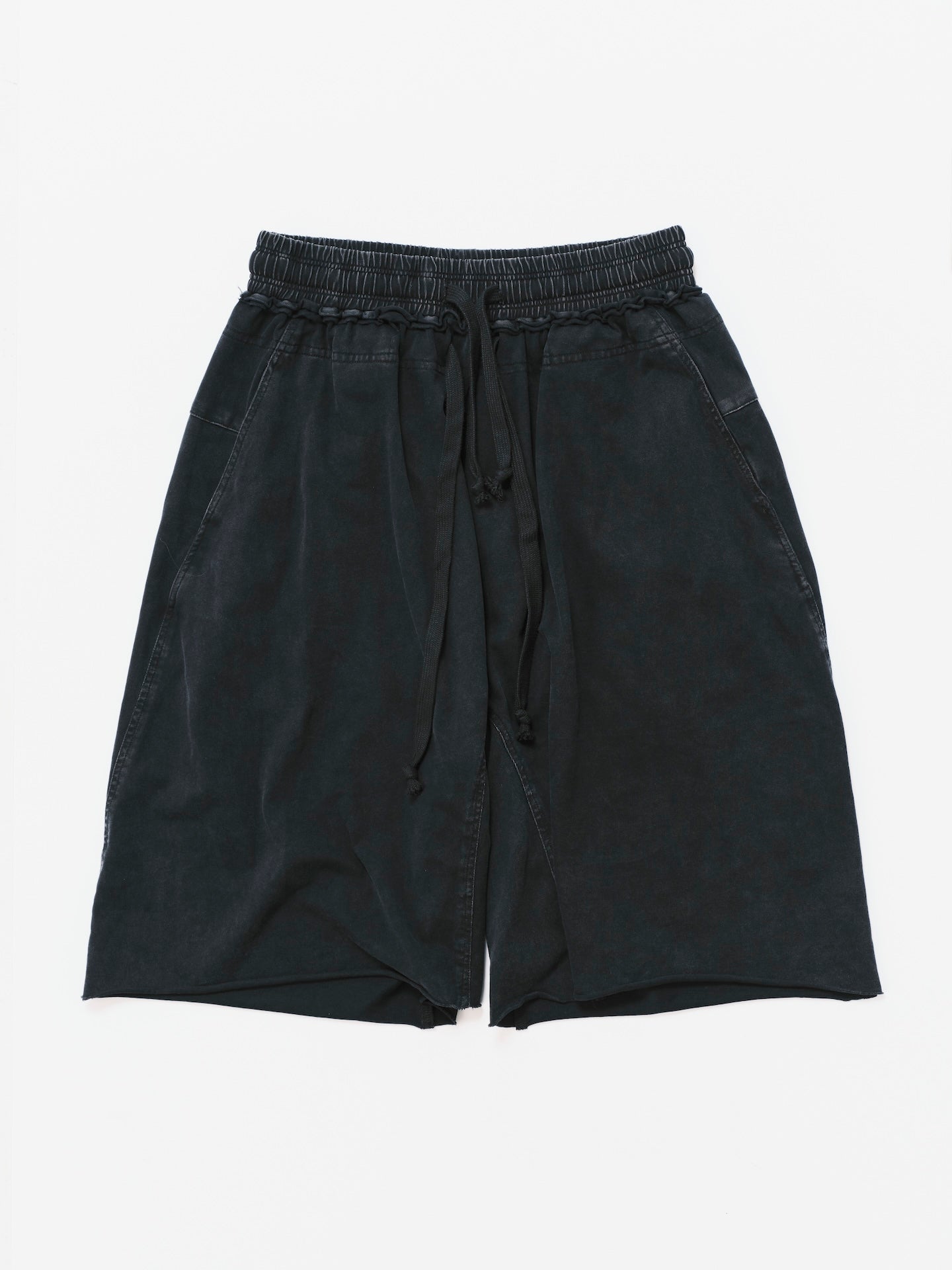 WASHED SWEAT SHORTS BLACK