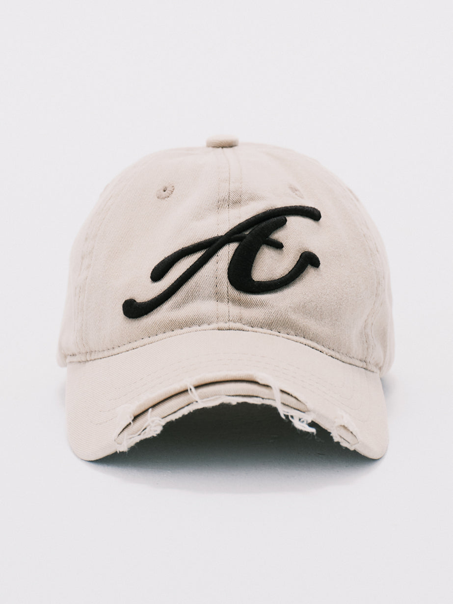 RAW EDGE BASEBALL CAP BROWN