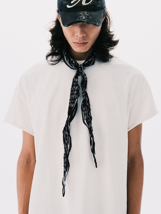 DIAMOND BANDANA SCARF BLACK