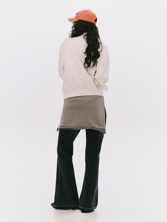 BOXY FRILLS JACKET WHITE (WOMEN)