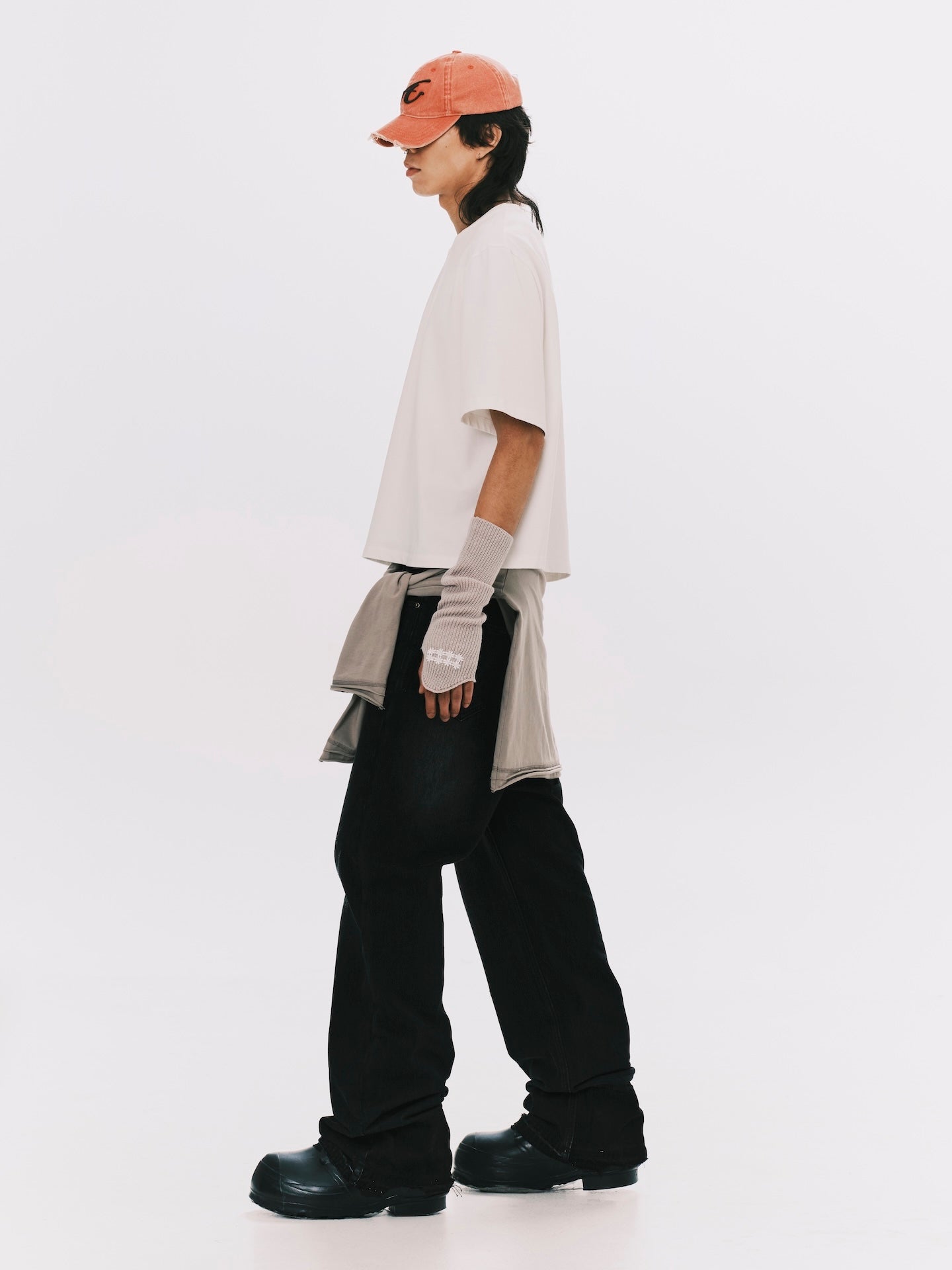WASHED CROPPED T-SHIRT WHITE