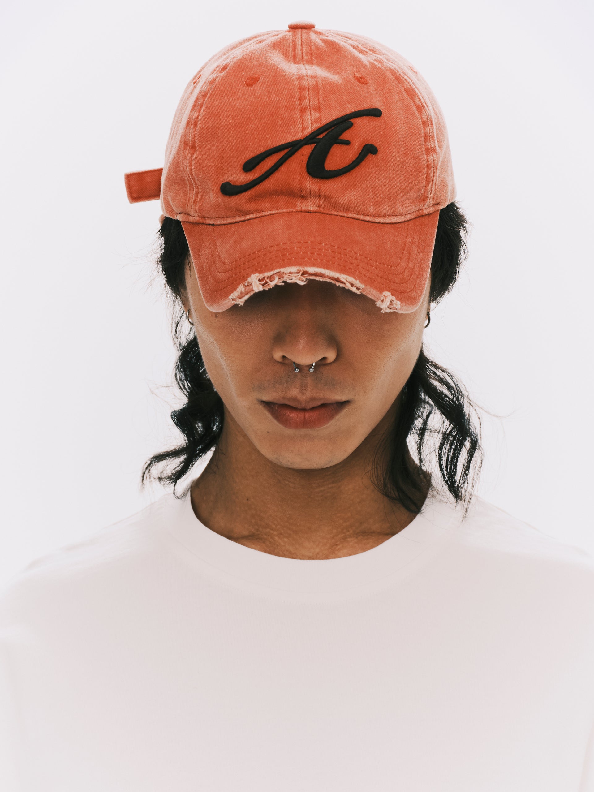RAW EDGE BASEBALL CAP RED