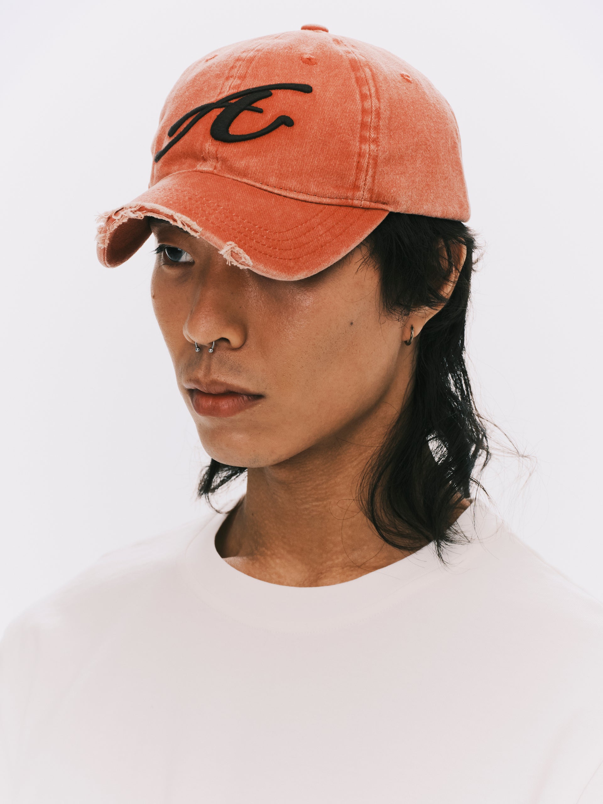 RAW EDGE BASEBALL CAP RED