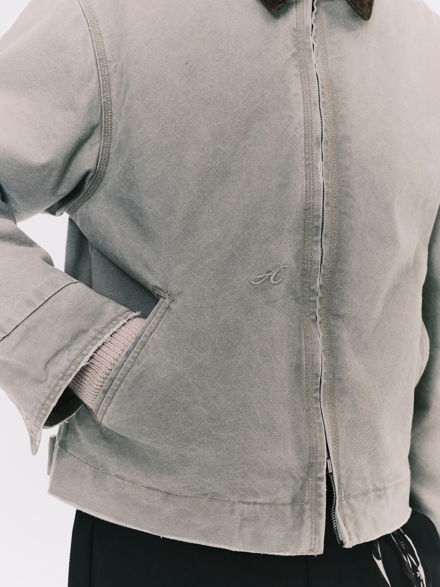 WASHED WORK JACKET GREY