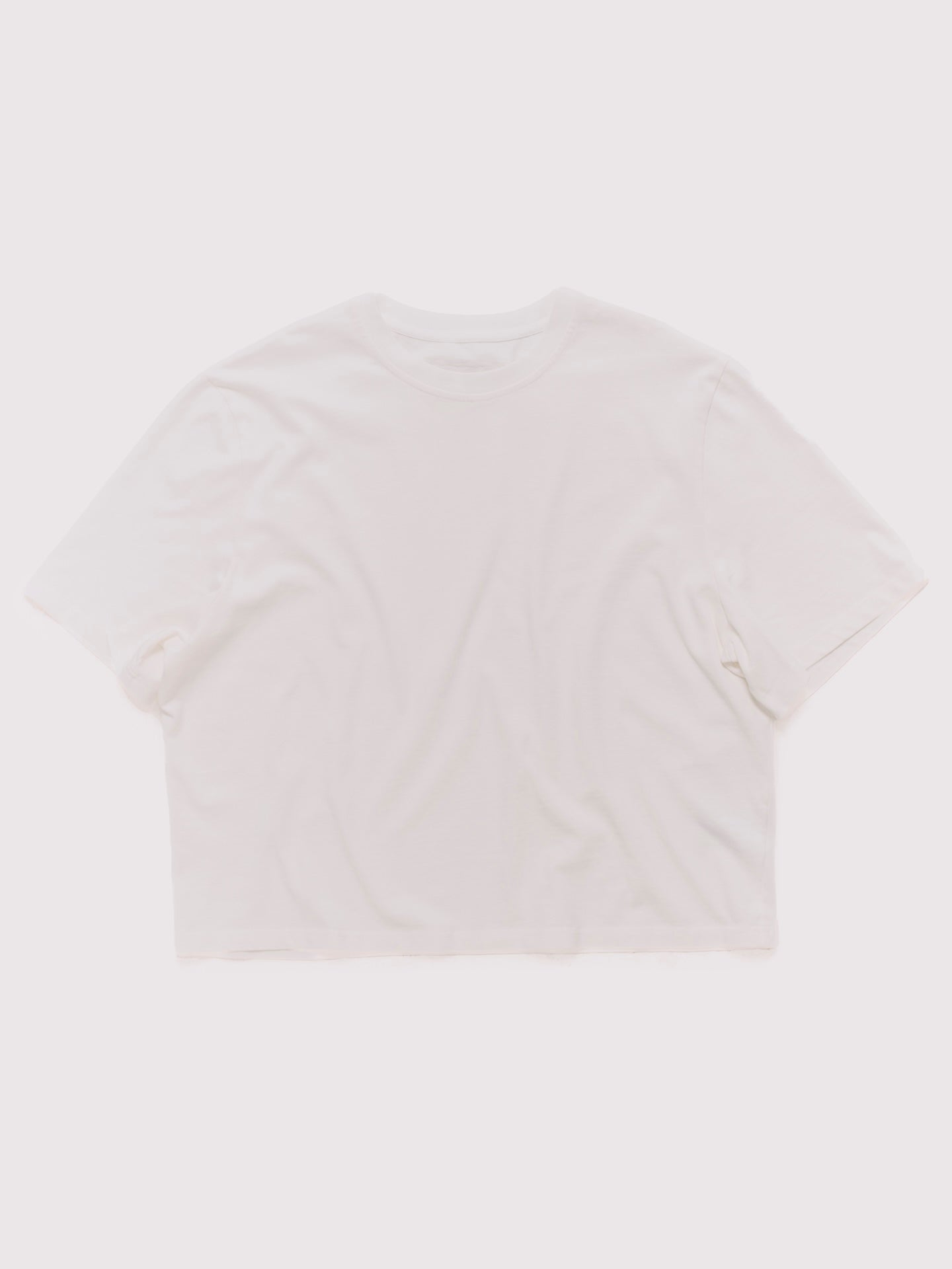 WASHED CROPPED T-SHIRT WHITE